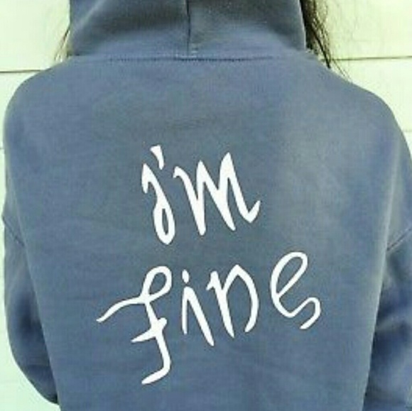 BTS Save me, I'm fine cropped hoodie, gray - Picture 2 of 2
